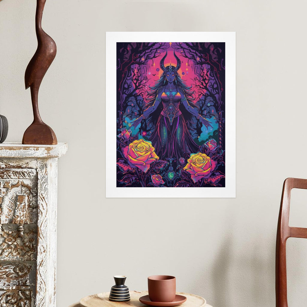 Gothic Witch Rose Art Print 15