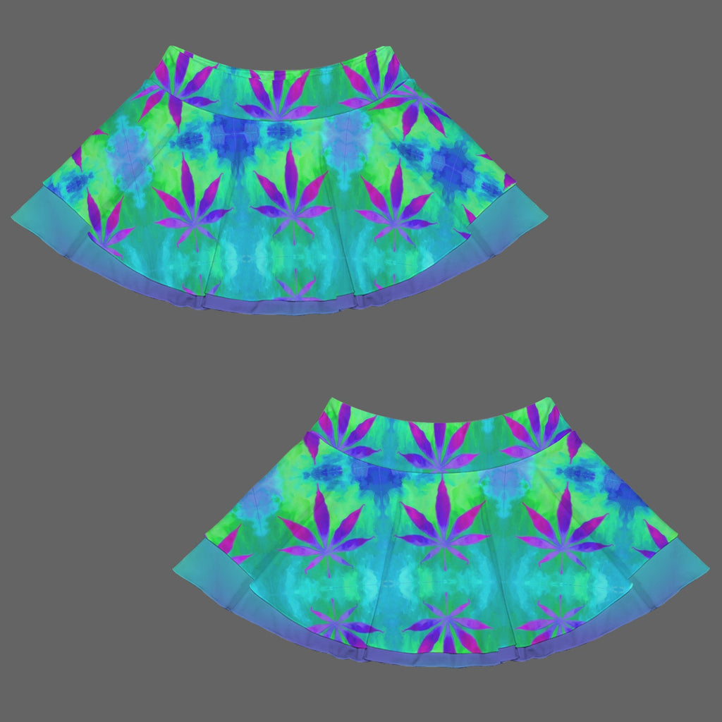 Trippy Gothic Tie-Dye Hippy Style Fashion Sports Skort 12