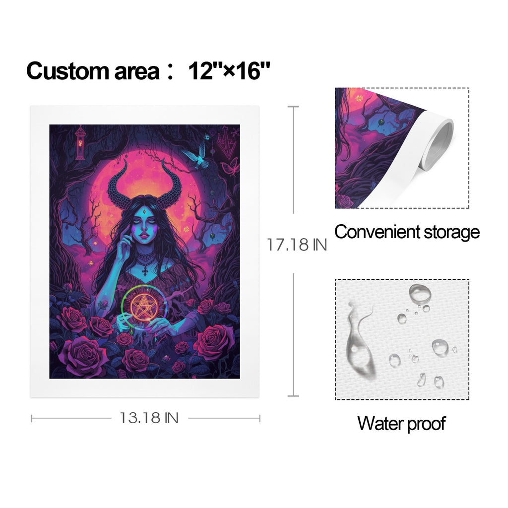 Gothic Witch Rose Art Print 7