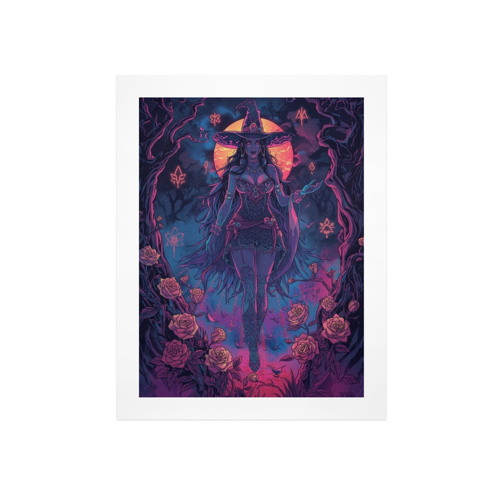 Gothic Witch Rose Art Print 14