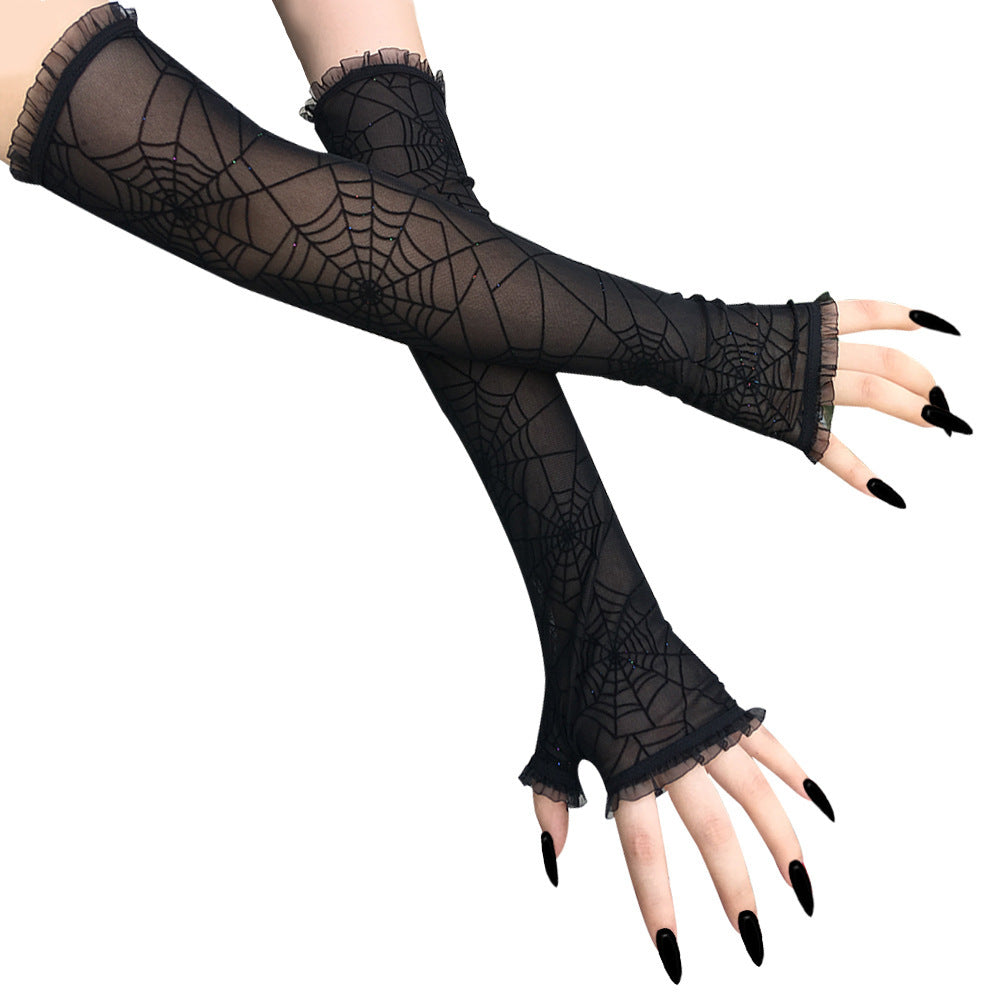 Web of Shadows Fingerless Gloves