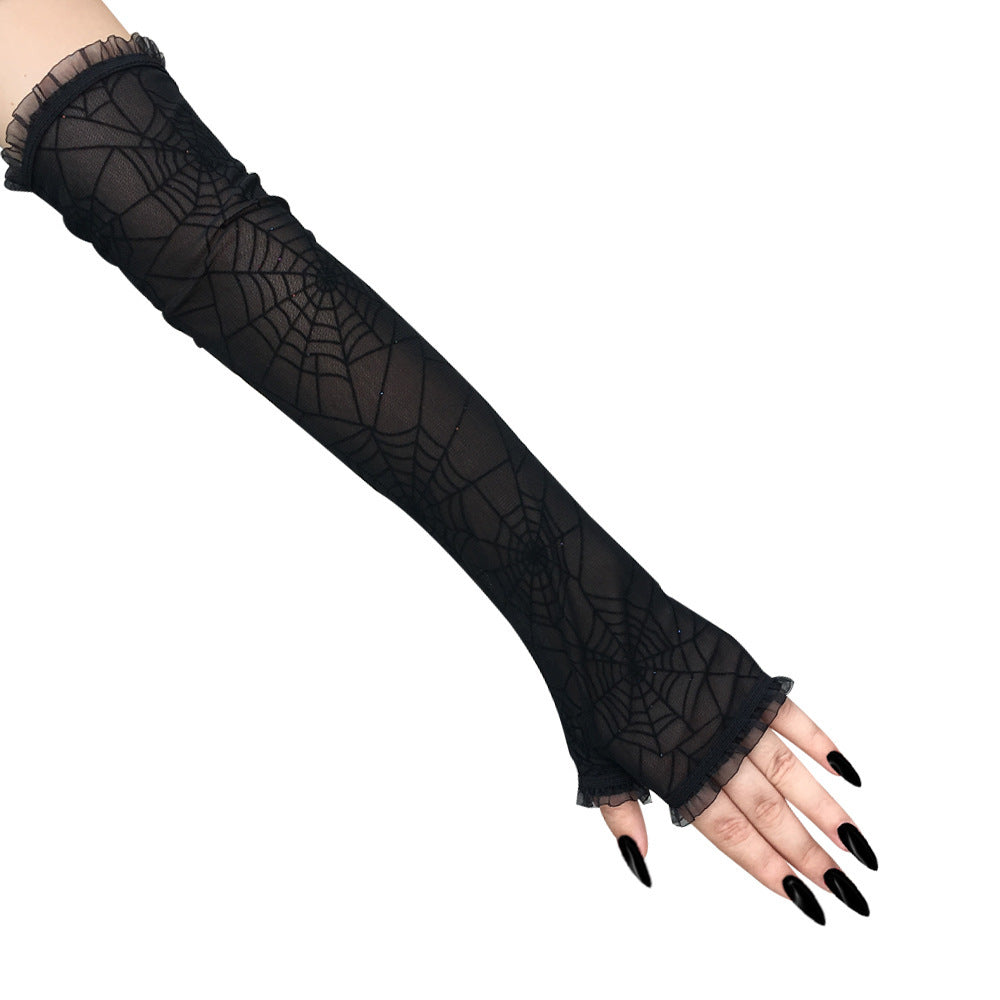 Web of Shadows Fingerless Gloves