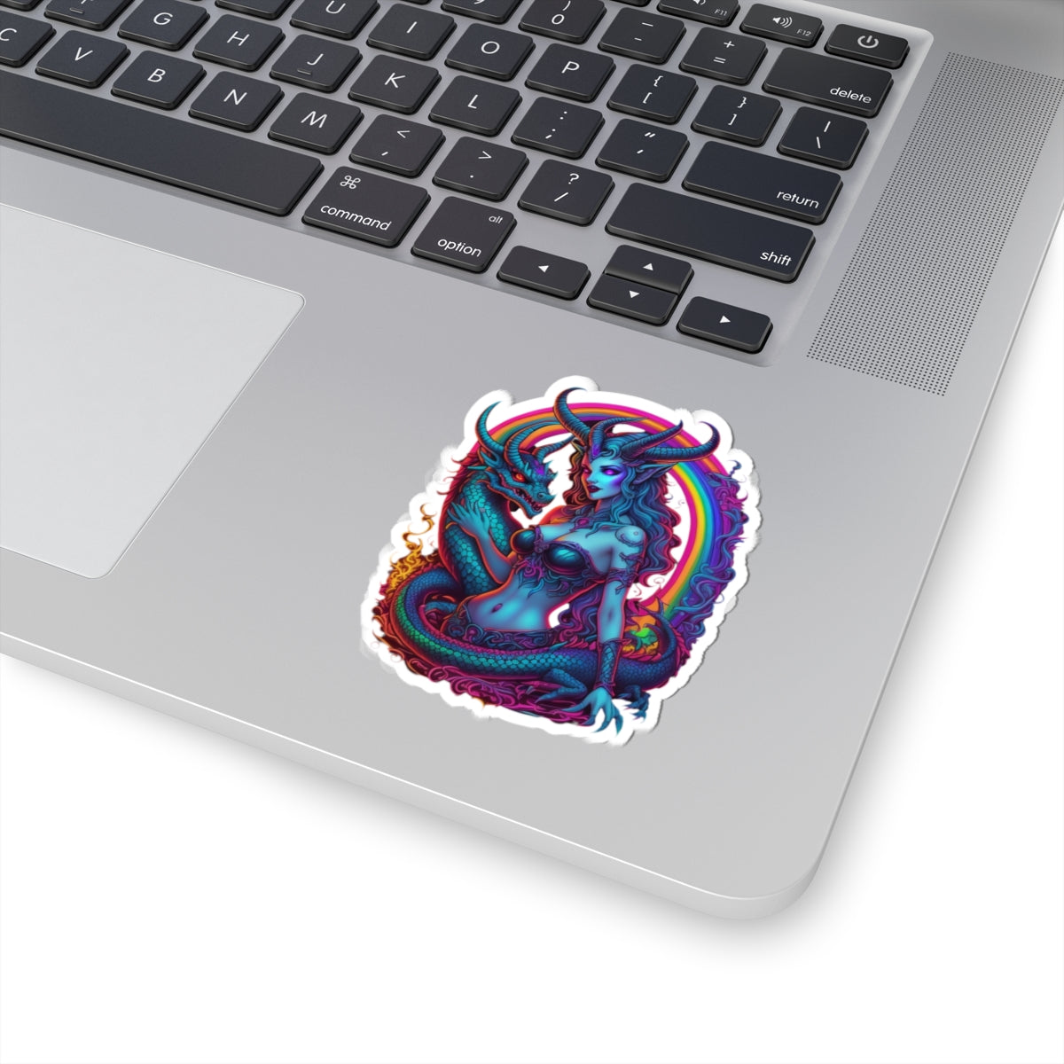 Gothic Stickers, Witchy Occult Rainbow Goddess Lilith Decal, Laptop Accessories, Magical Journal Decoration, Unique Art Supplies, Boho Phone