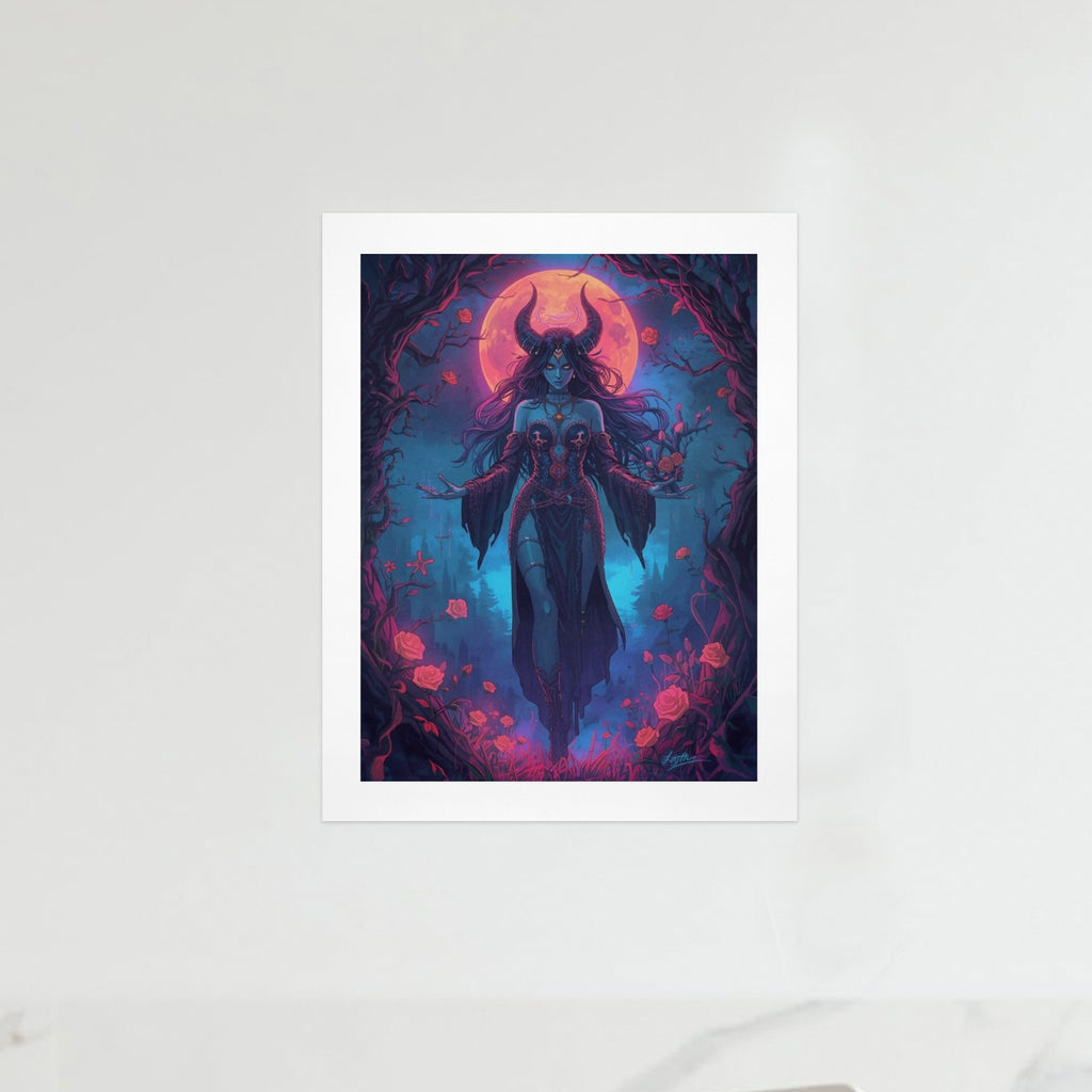 Gothic Witch Rose Art Print 11