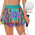 Gothic Rainbow pentagram Fashion port Skort