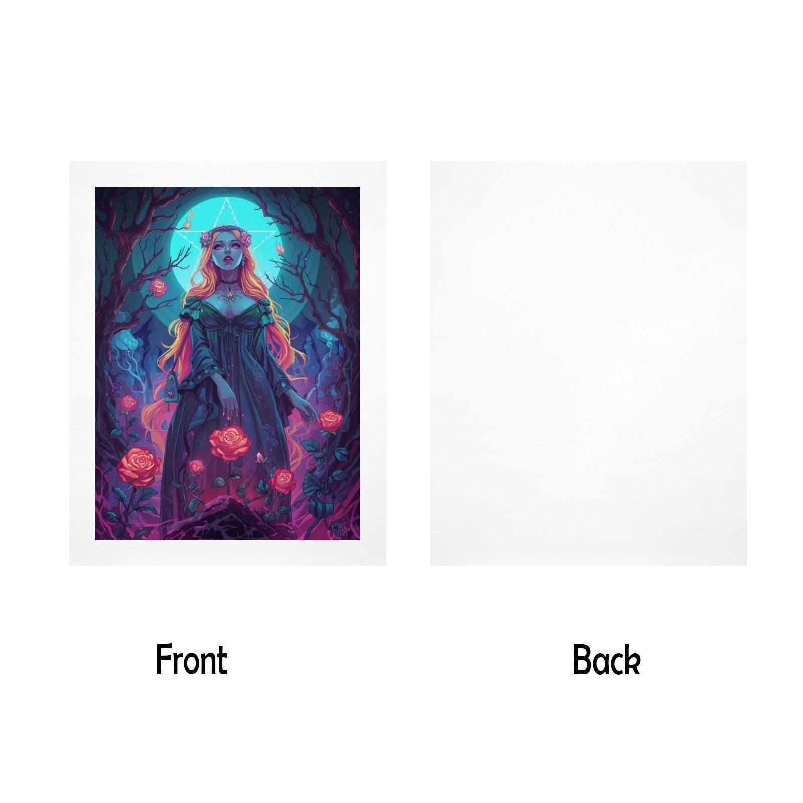 Gothic Witch Rose Art Print 12