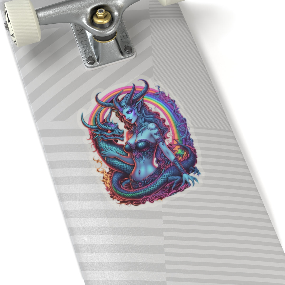 Gothic Stickers, Witchy Occult Rainbow Goddess Lilith Decal, Laptop Accessories, Magical Journal Decoration, Unique Art Supplies, Boho Phone