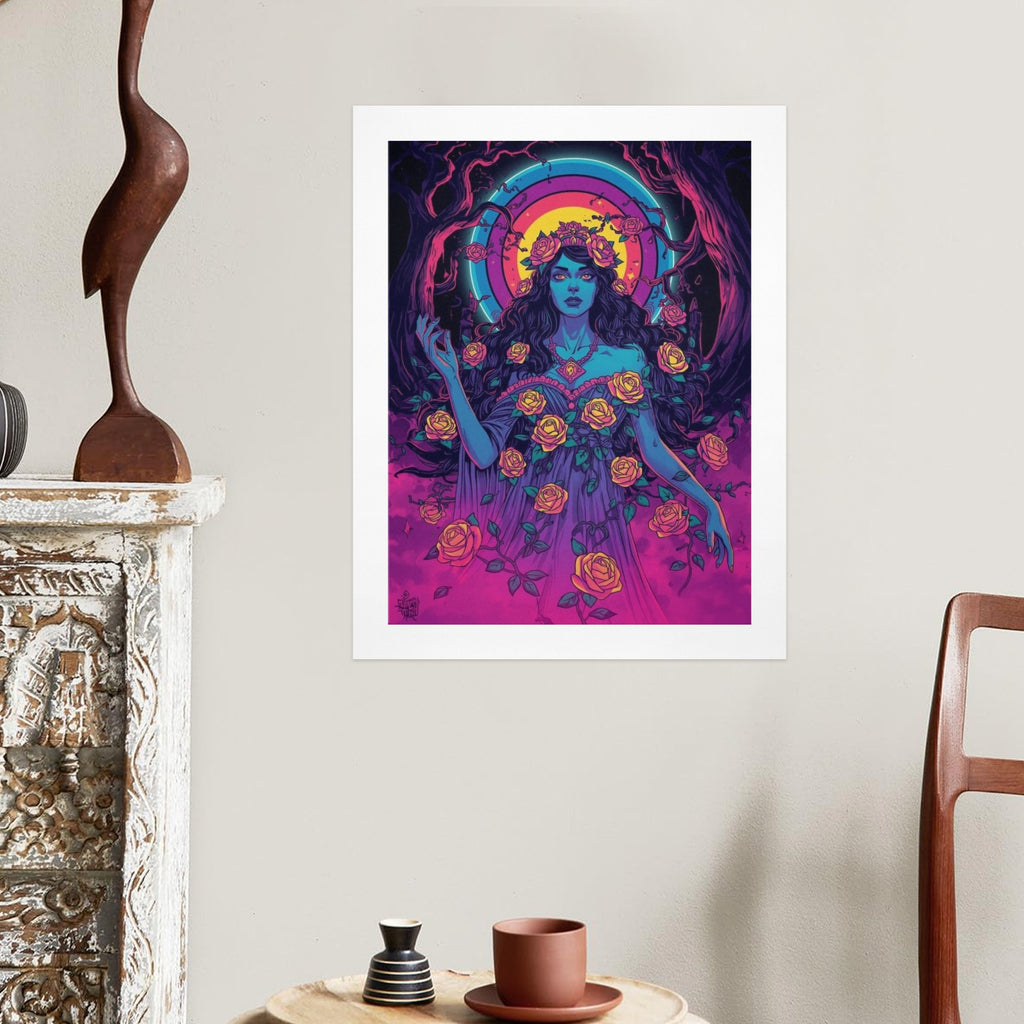 Gothic Witch Rose Art Print 2