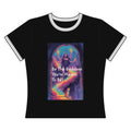Goddess Empowerment Ringer Tee — "Be The Goddess You're Meant To Be"
