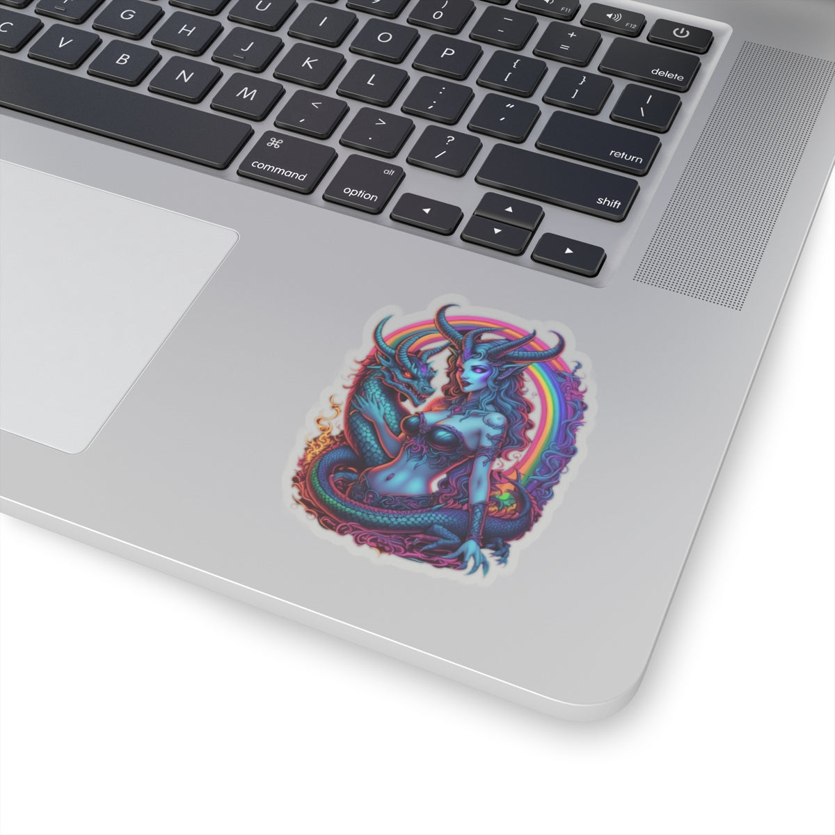 Gothic Stickers, Witchy Occult Rainbow Goddess Lilith Decal, Laptop Accessories, Magical Journal Decoration, Unique Art Supplies, Boho Phone