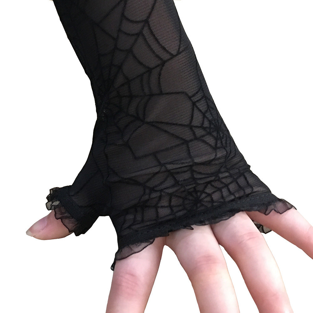 Web of Shadows Fingerless Gloves