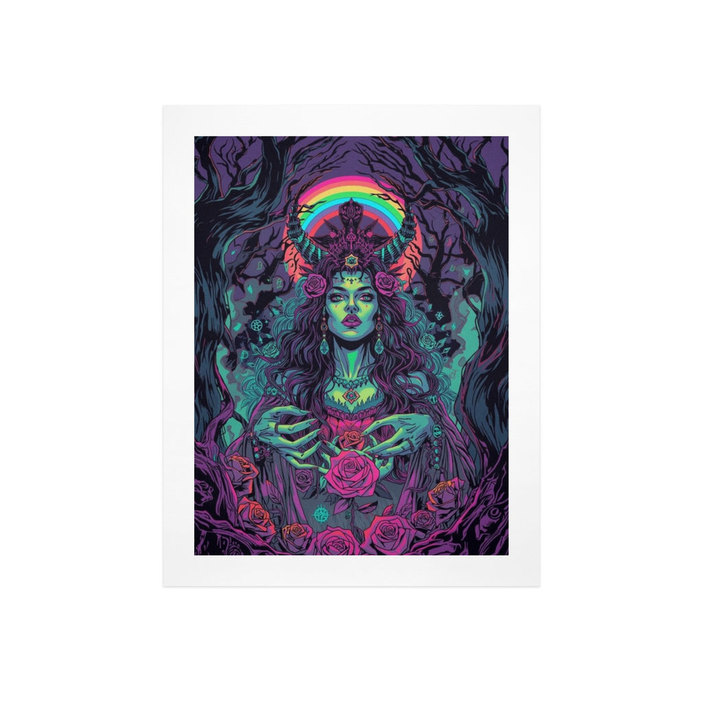 Gothic Witch Rose Art Print 9