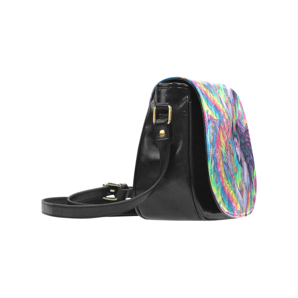 Firey Drsgon Gothic Women's Fashion Classic Saddle Bag