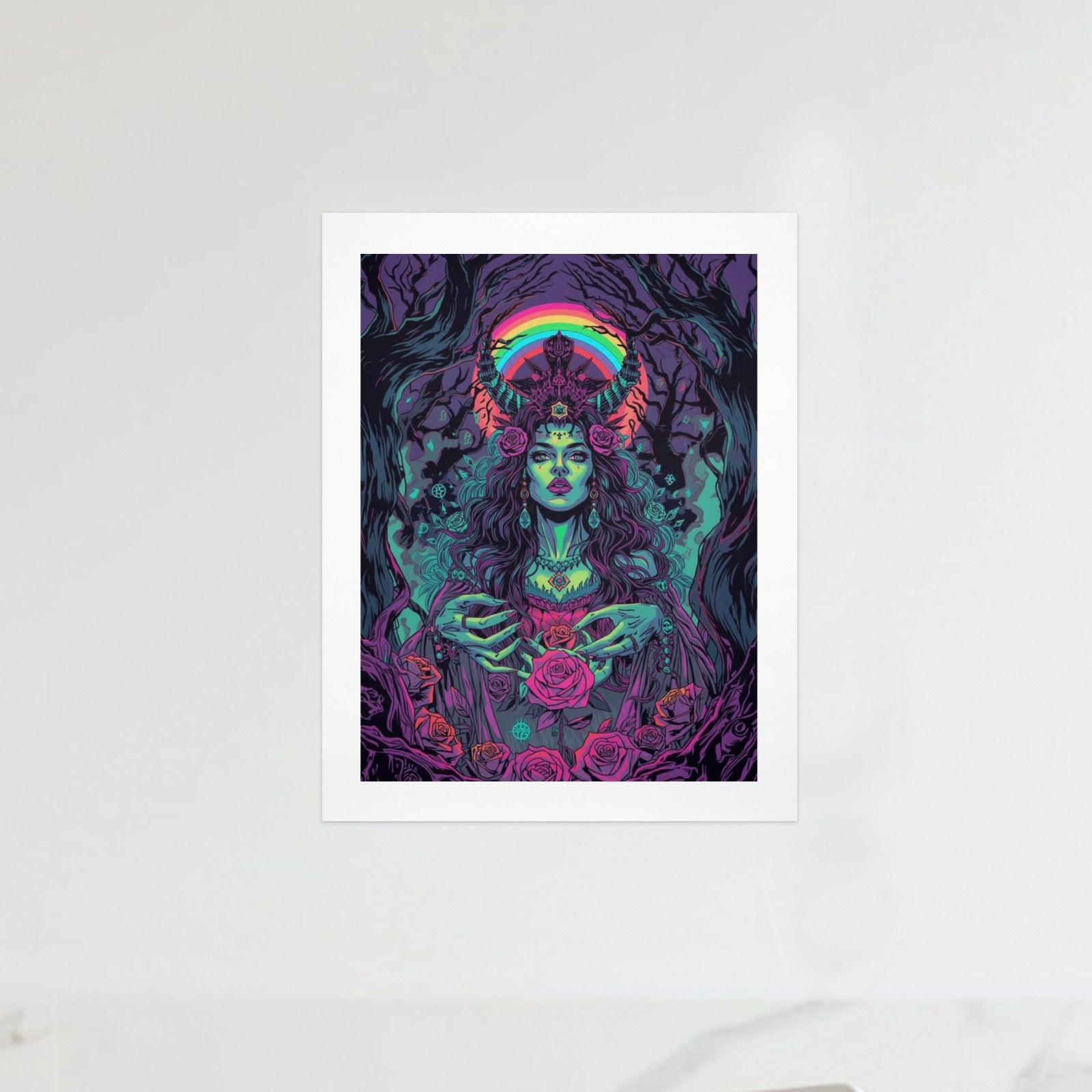 Gothic Witch Rose Art Print 9