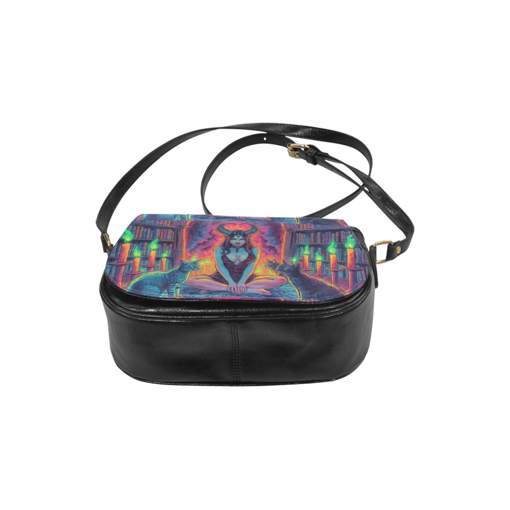 Firey Drsgon Gothic Women's Fashion Classic Saddle Bag Purse 4