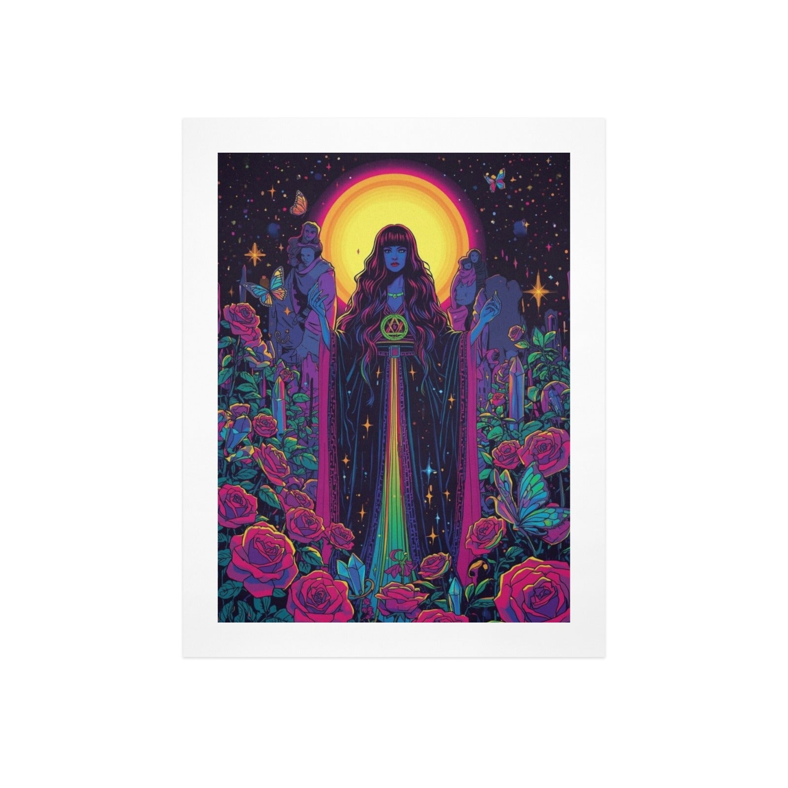 Gothic Witch Rose Art Print 16