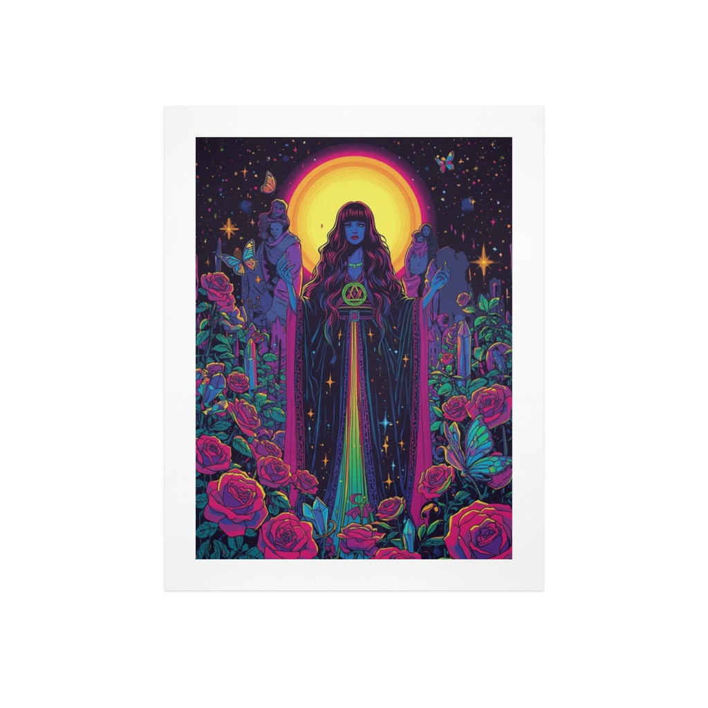 Gothic Witch Rose Art Print 16