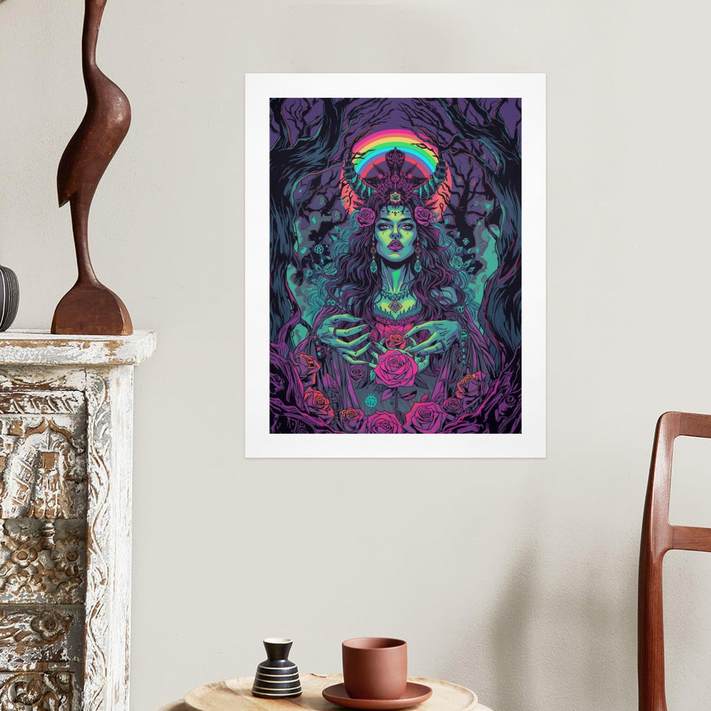 Gothic Witch Rose Art Print 9