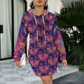 Rainbow Goddess Gothic Style Hoodie Dress 2