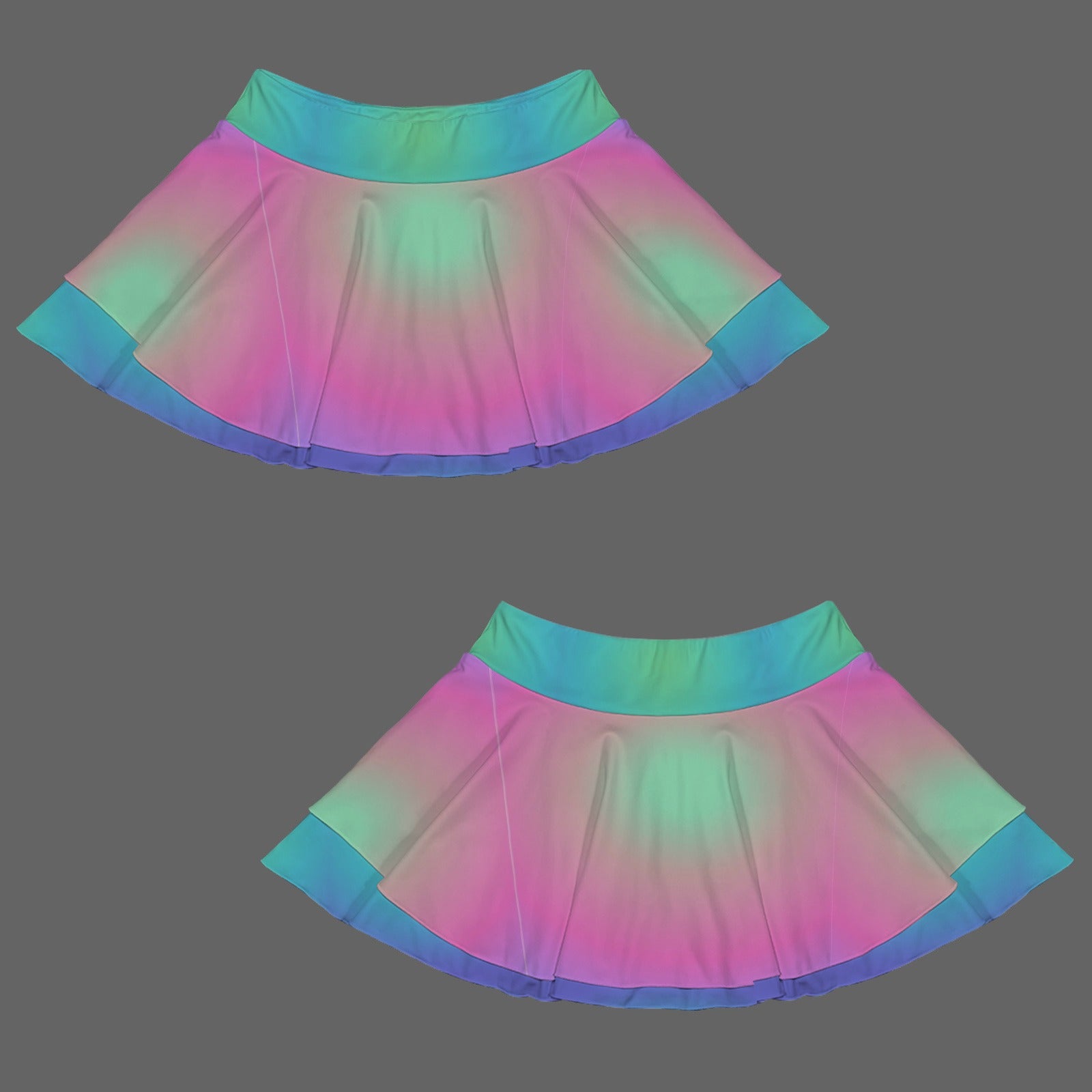 Trippy Gothic Tie-Dye Hippy Style Fashion Sports Skort 8