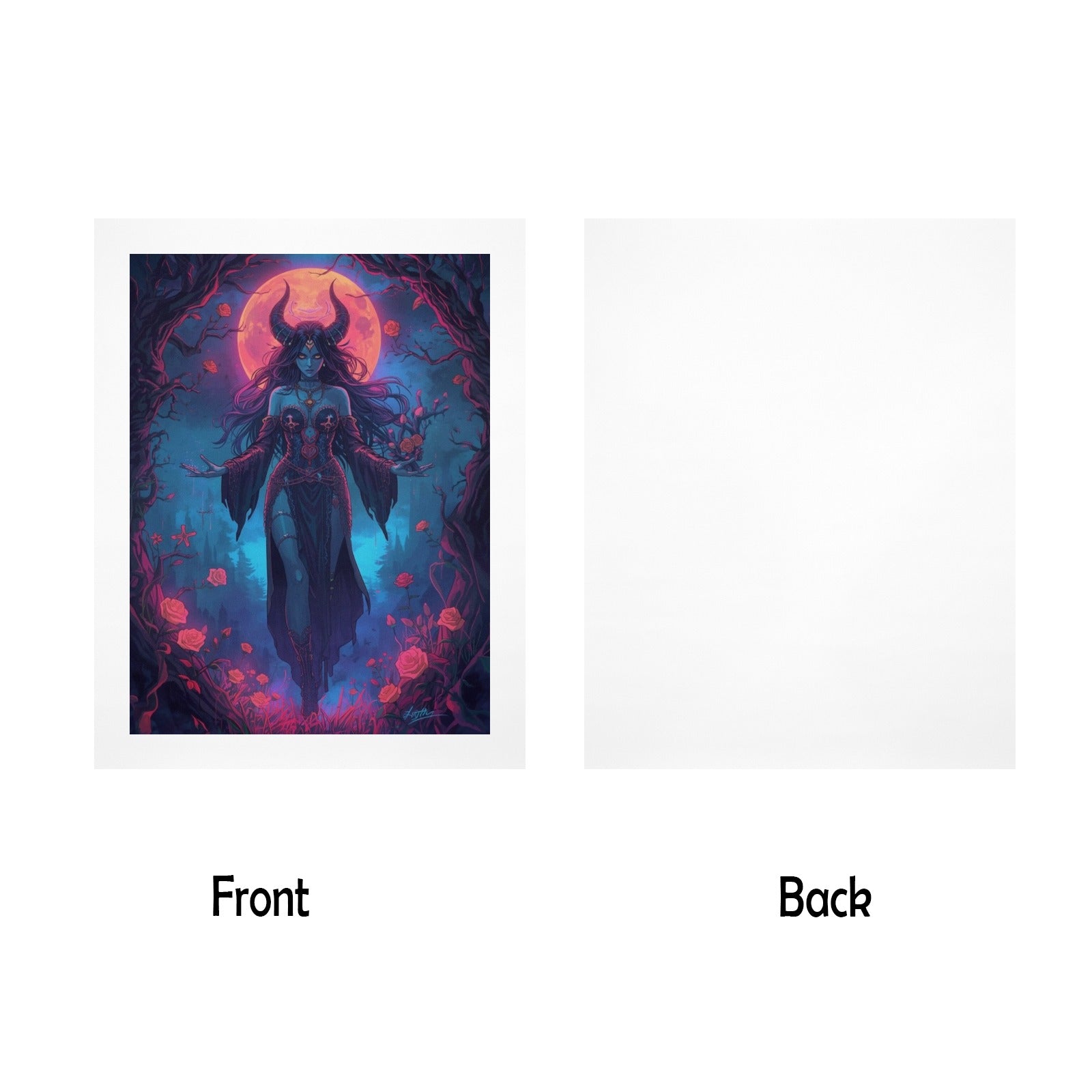 Gothic Witch Rose Art Print 11