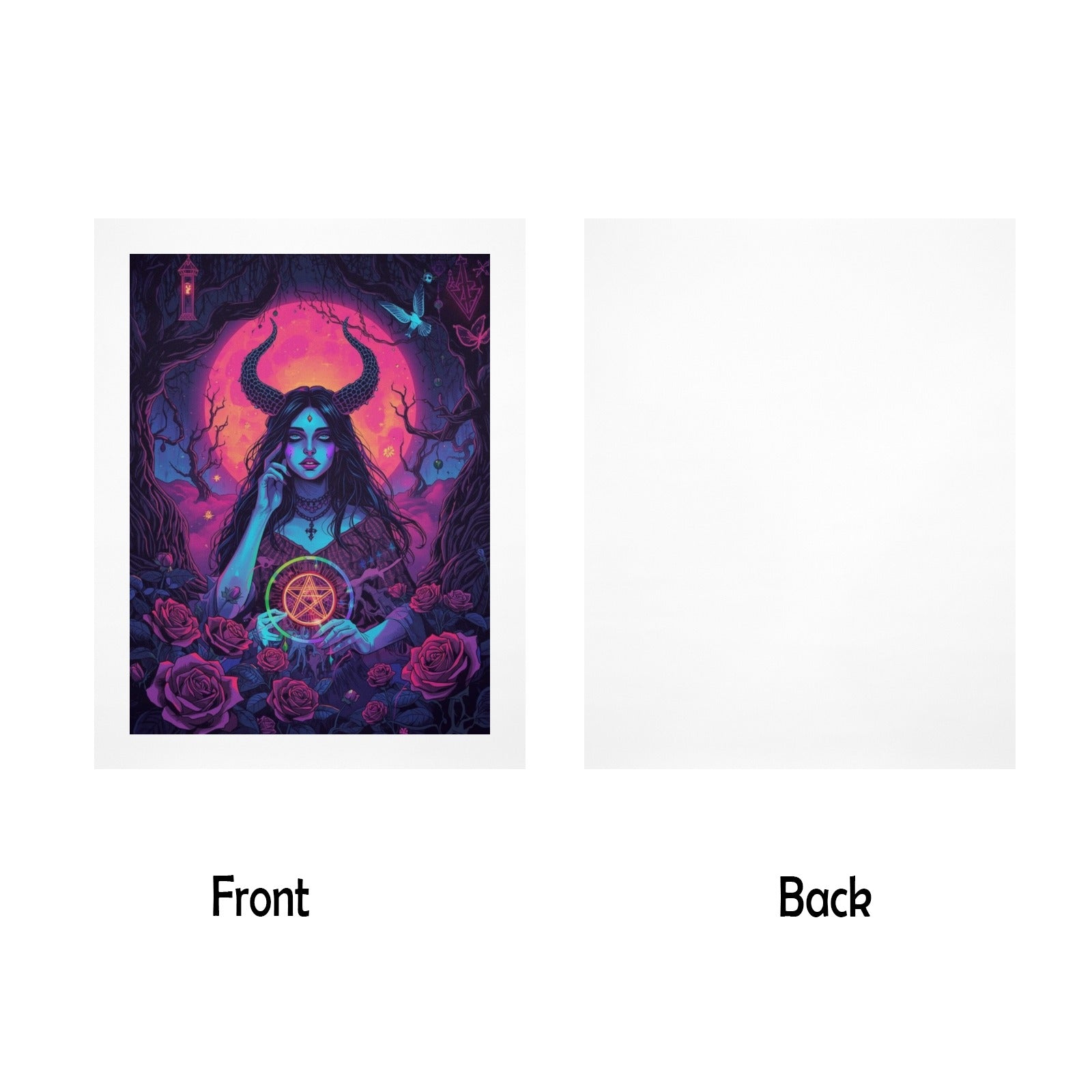 Gothic Witch Rose Art Print 7