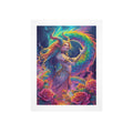 Dark Fantasy Dragon Witch Goddess Art Print Decor 1