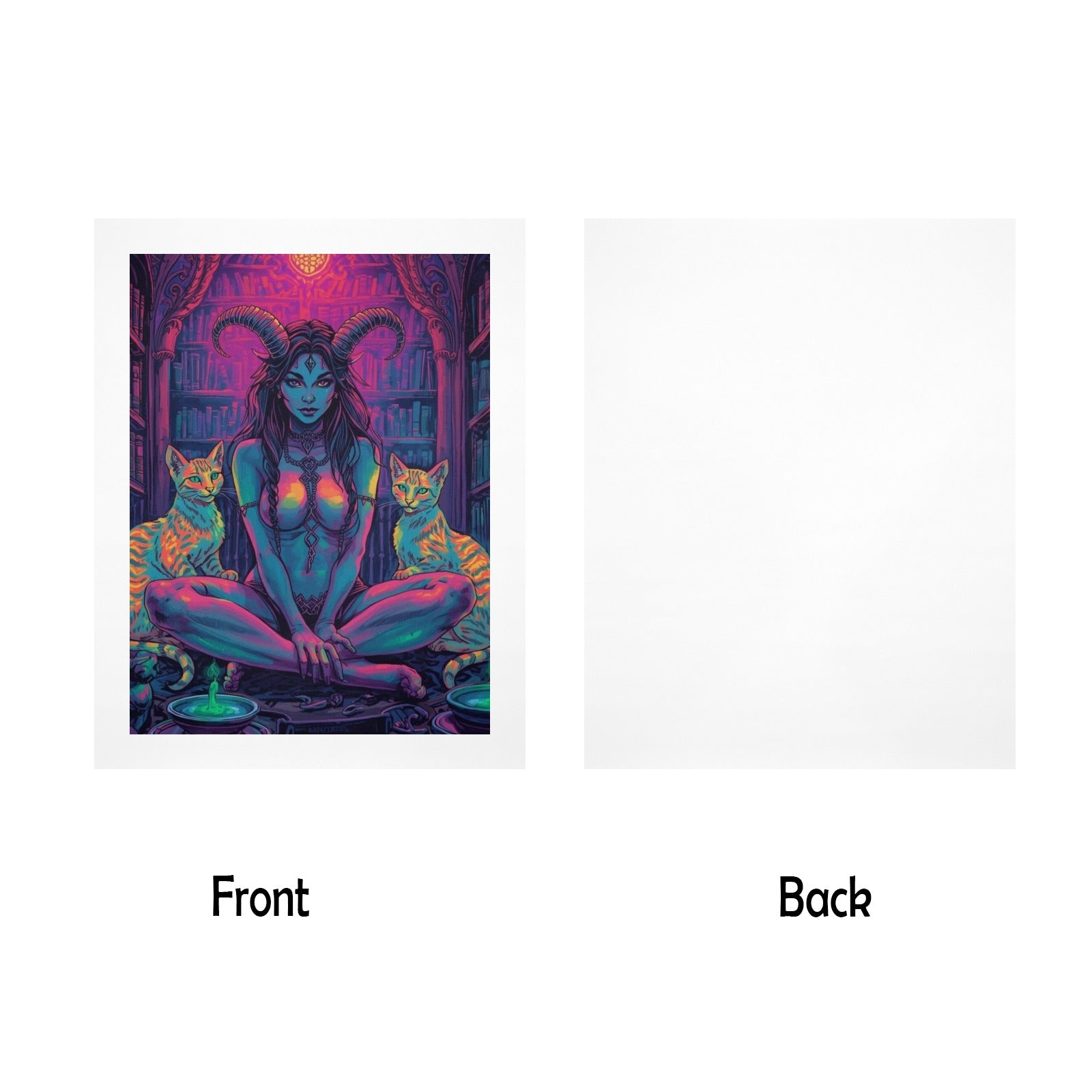Gothic Witch Succubus Library Print 2