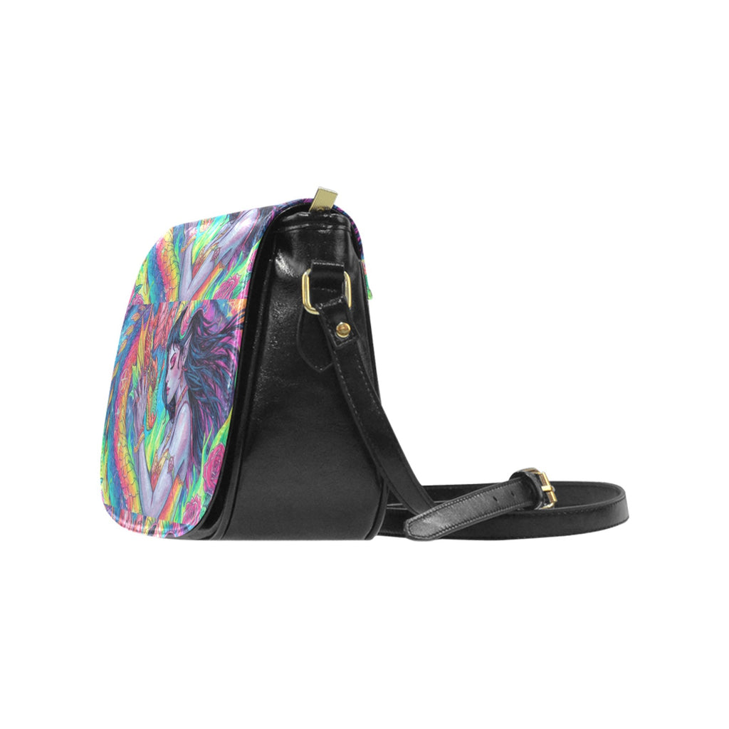 Firey Drsgon Gothic Women's Fashion Classic Saddle Bag