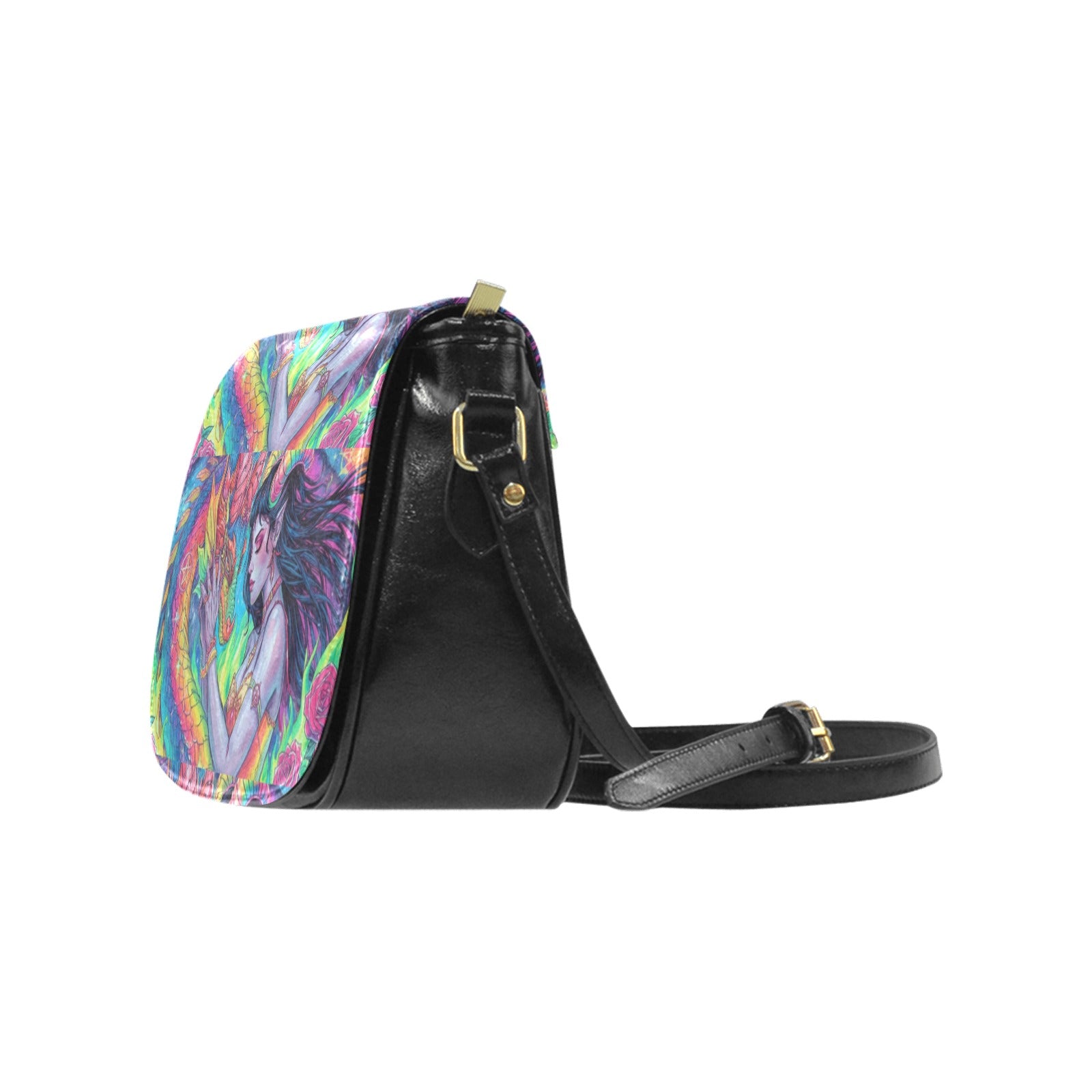 Firey Drsgon Gothic Women's Fashion Classic Saddle Bag