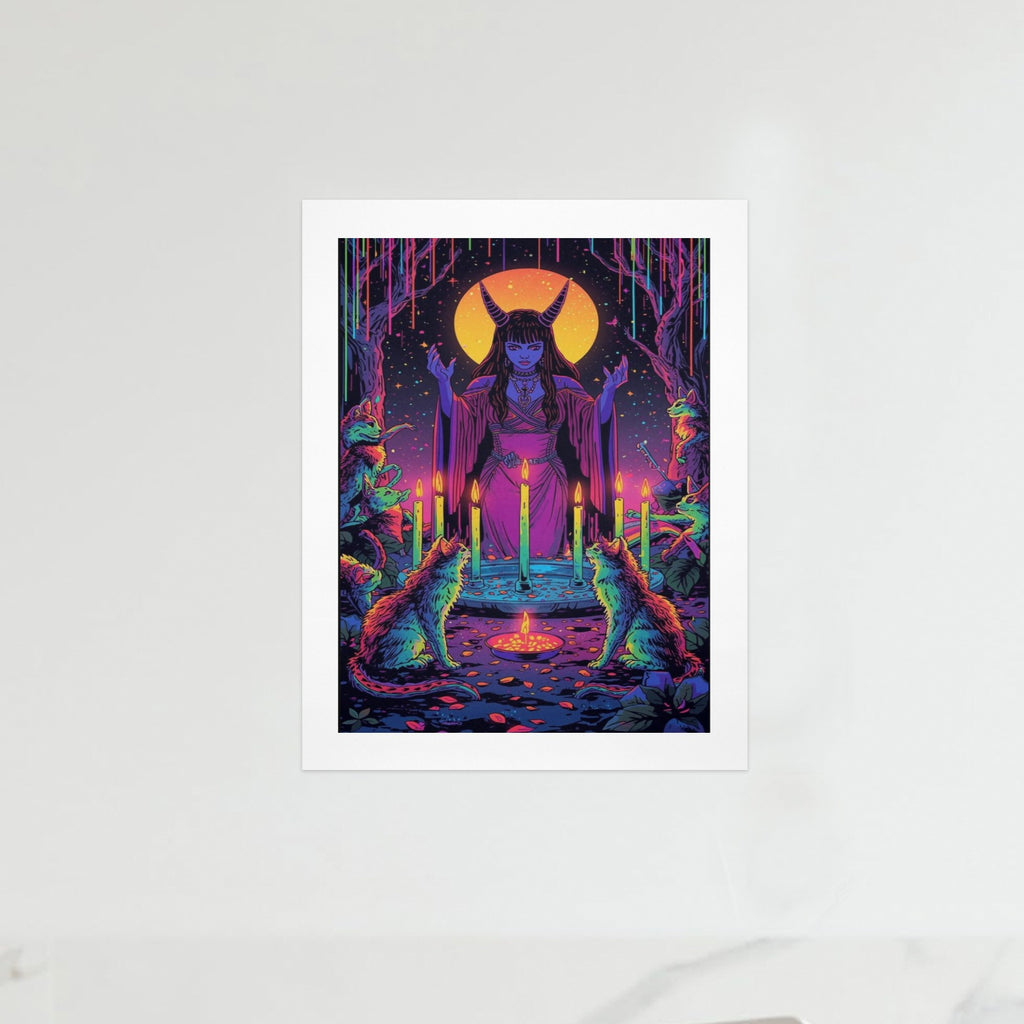 Gothic Galaxy Witch Art Print 2