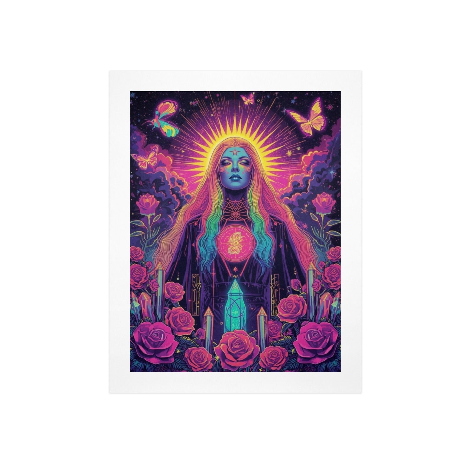 Gothic Galaxy Witch Art Print 6