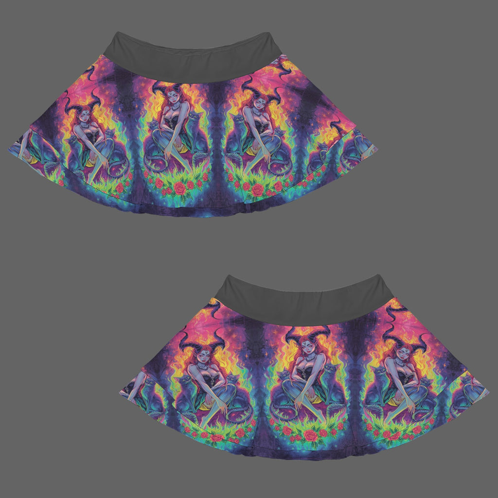 Gothic Witch Fashion Mini Sports Skort