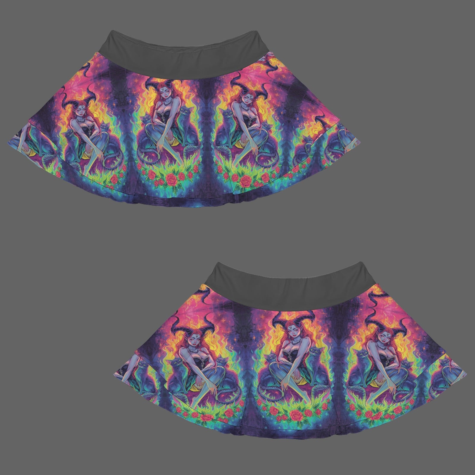 Gothic Witch Fashion Mini Sports Skort