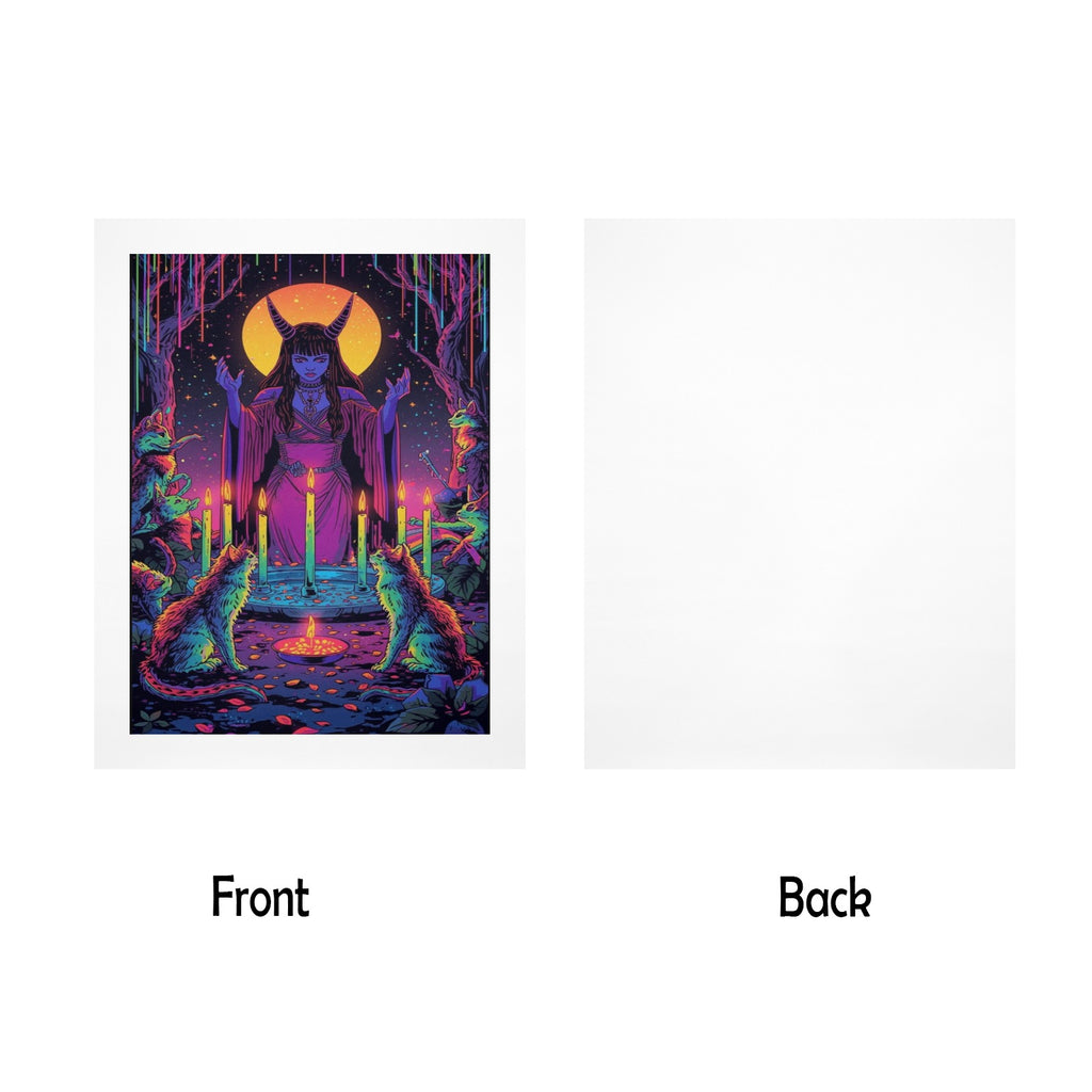 Gothic Galaxy Witch Art Print 2