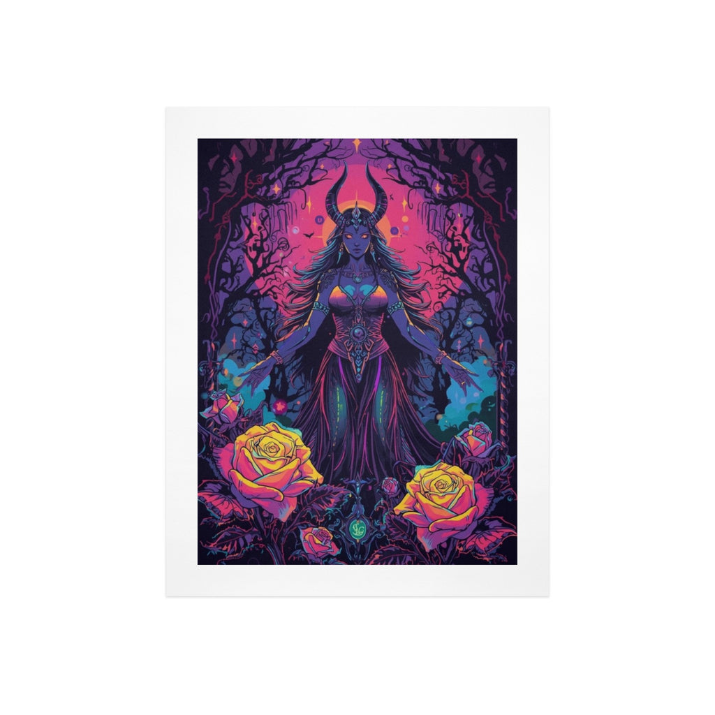 Gothic Witch Rose Art Print 15