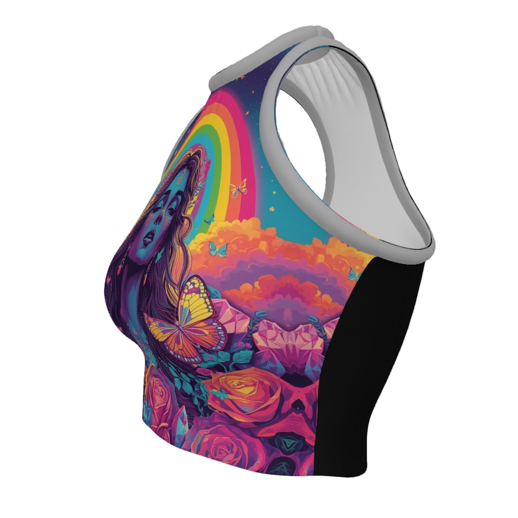All Over Print Custom Women's Crew Neck Tank Top