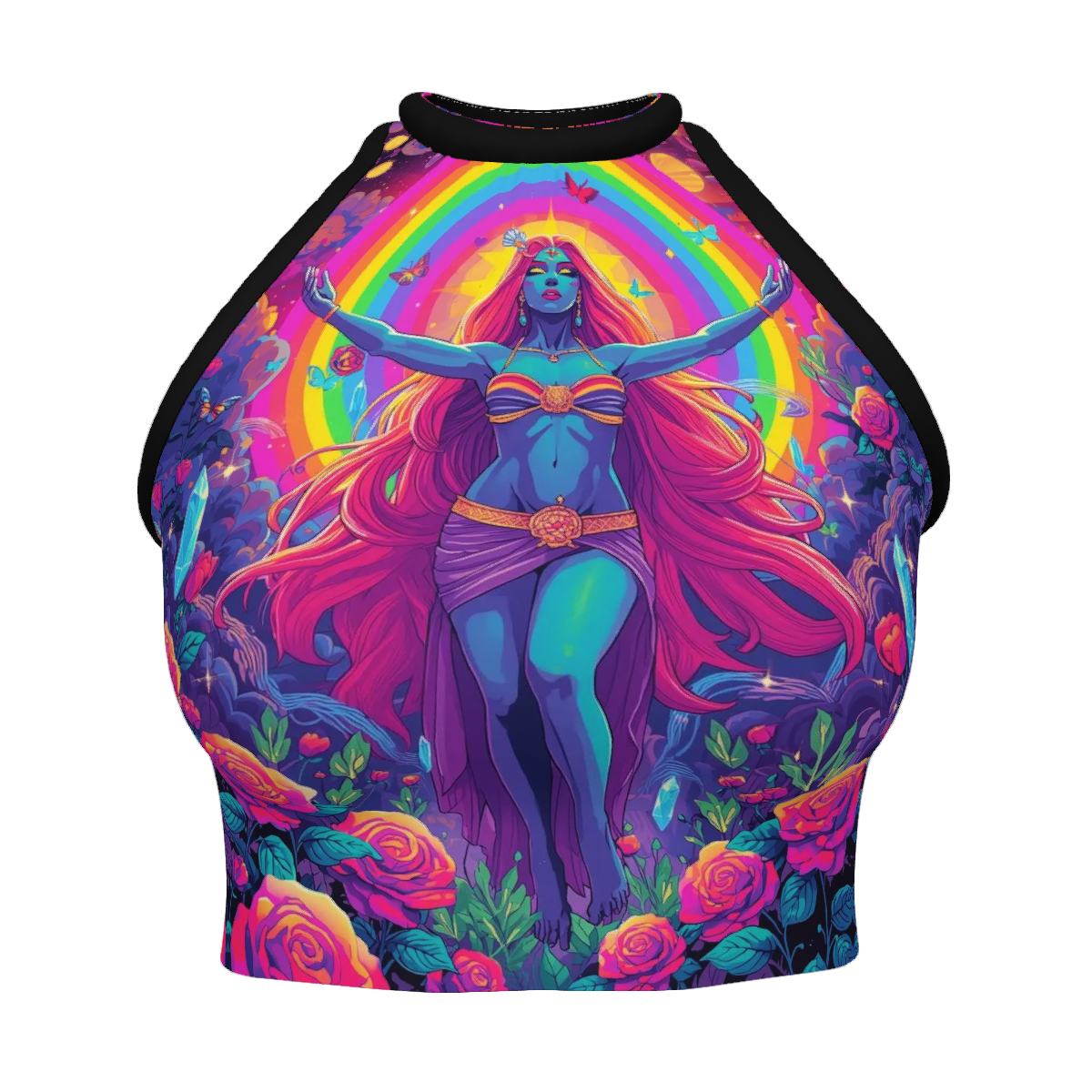 All Over Print Custom Women's Crew Neck Tank Top
