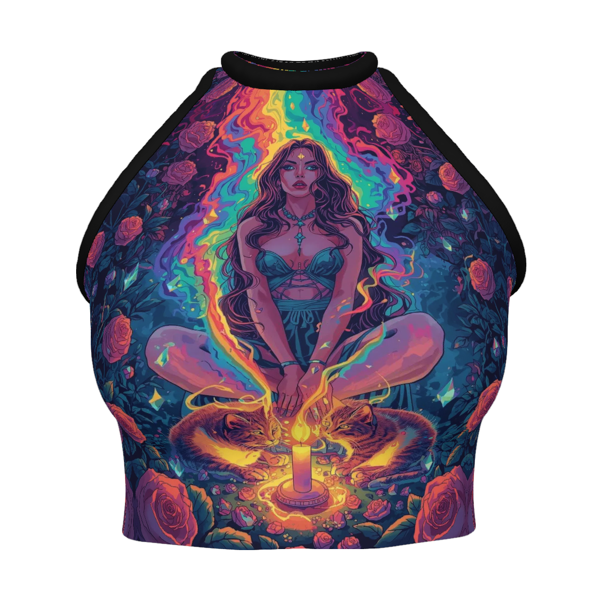 All Over Print Custom Women's Crew Neck Tank Top