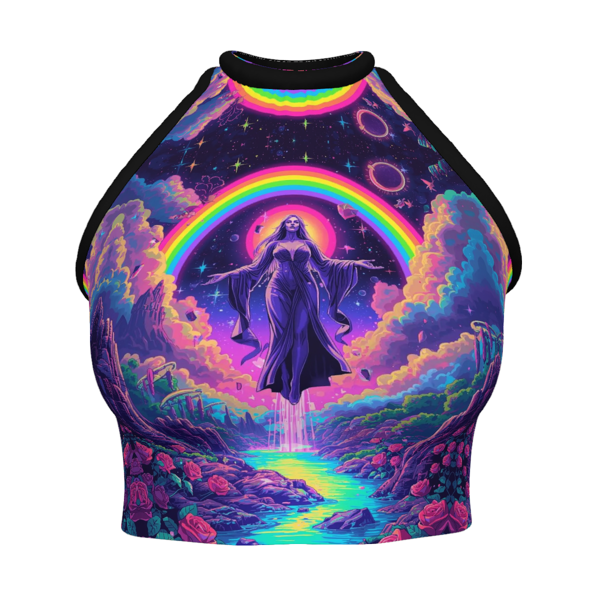 All Over Print Custom Women's Crew Neck Tank Top