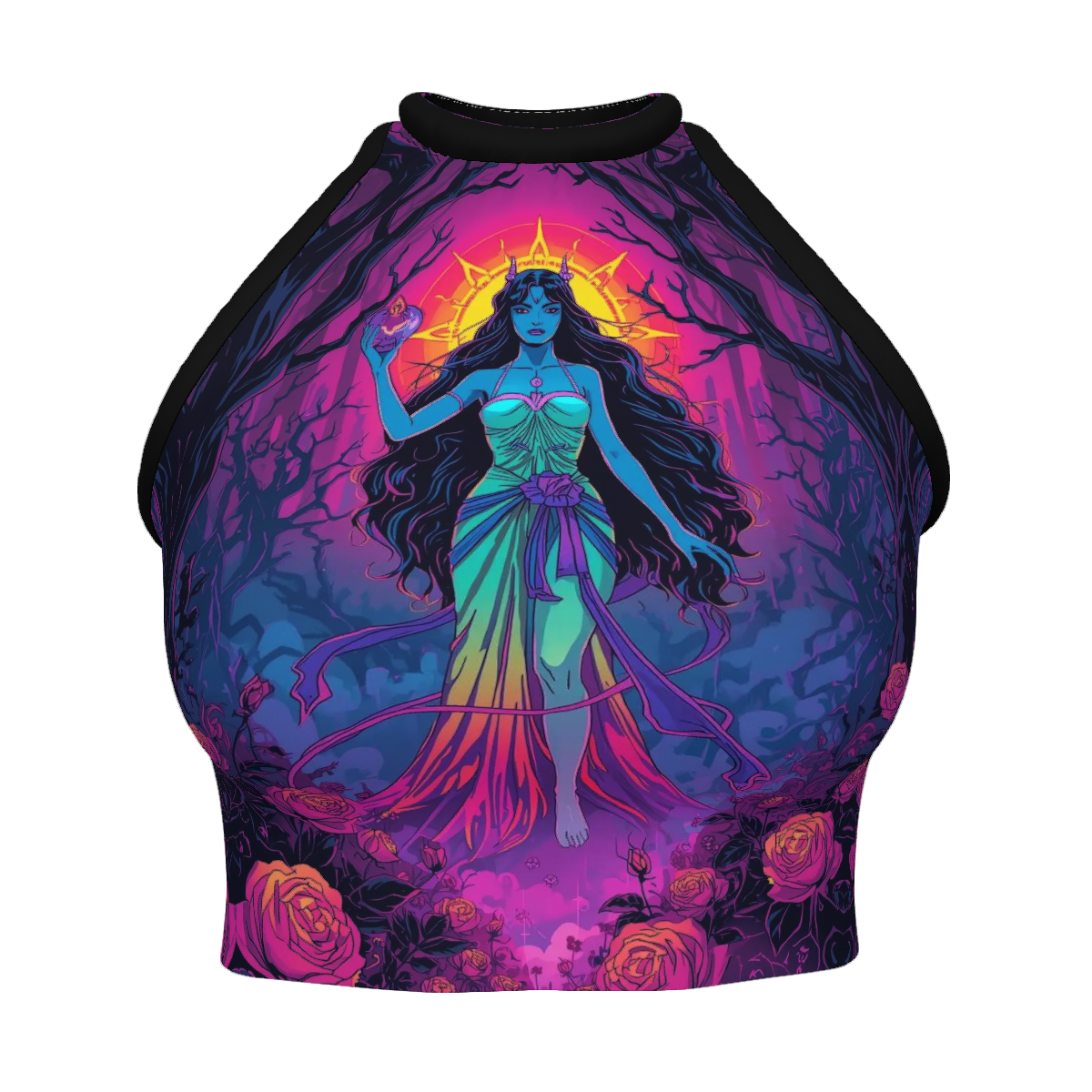 All Over Print Custom Women's Crew Neck Tank Top