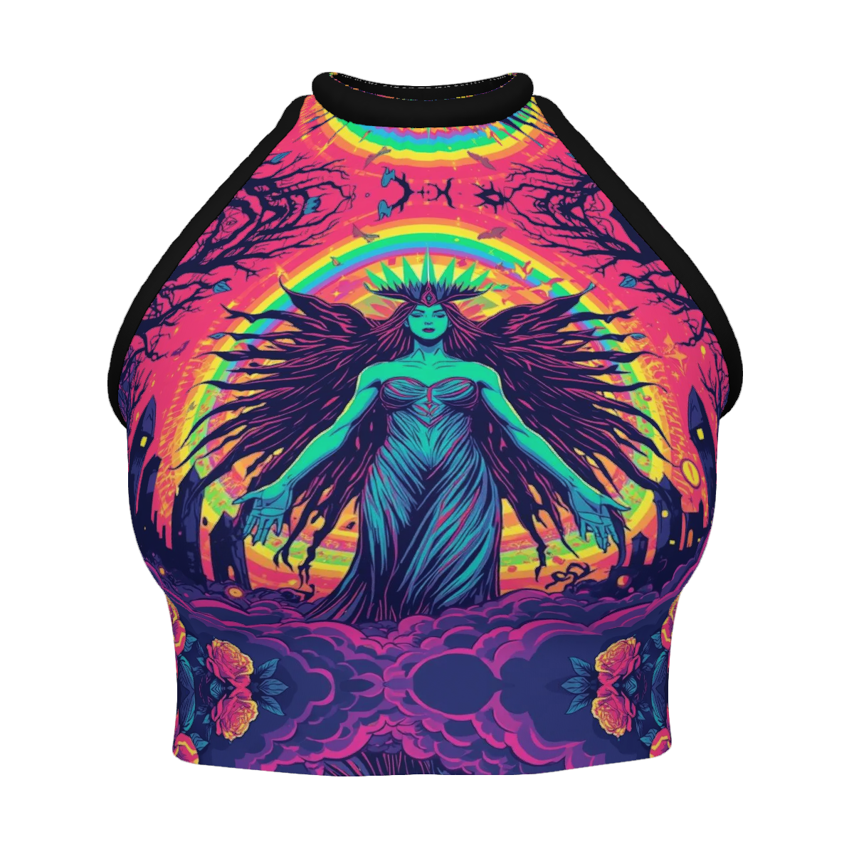 All Over Print Custom Women's Crew Neck Tank Top