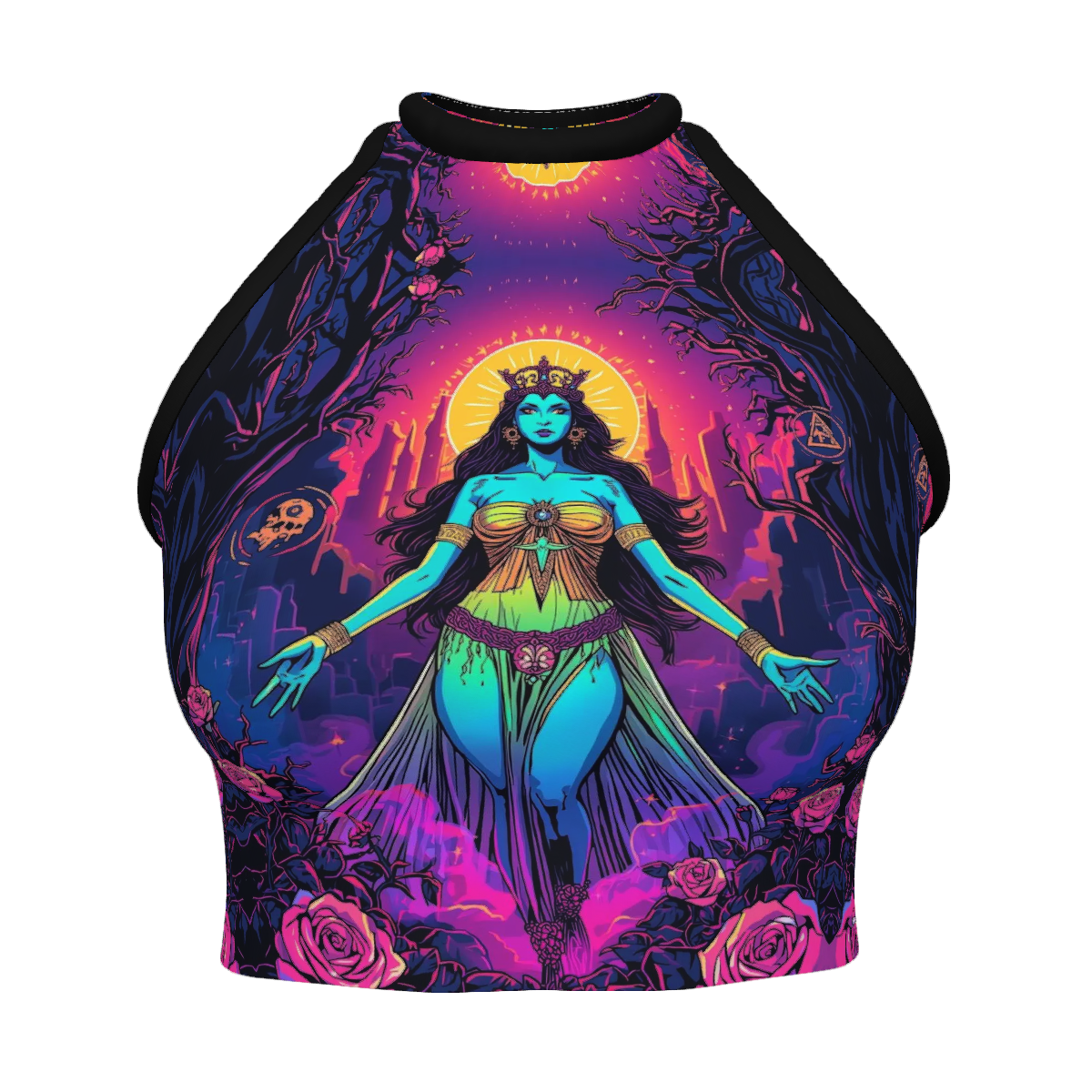 All Over Print Custom Women's Crew Neck Tank Top