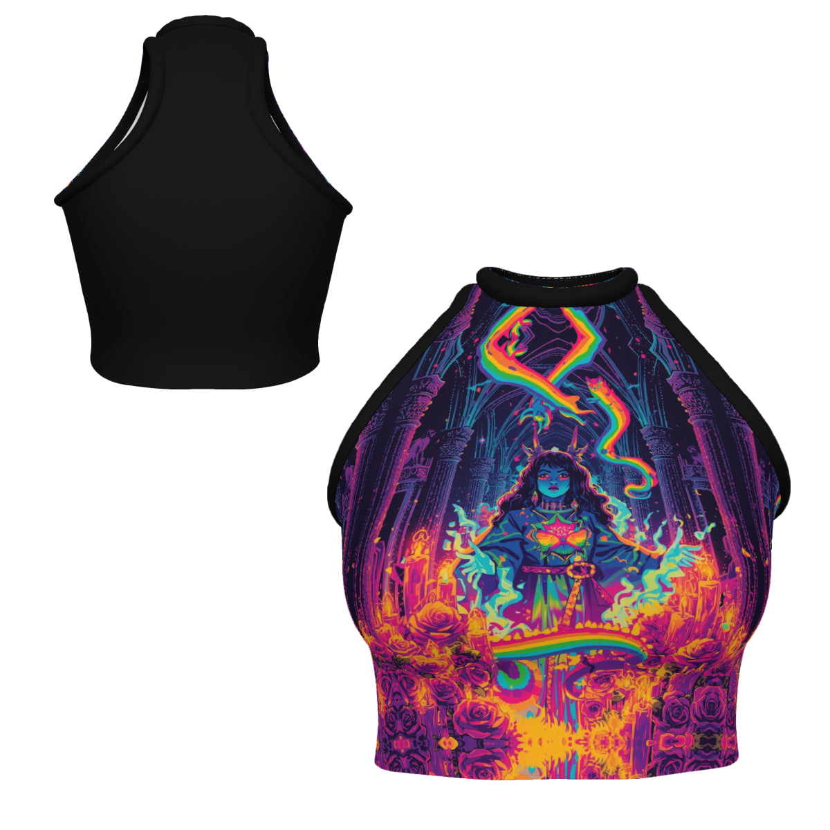 All Over Print Custom Women's Crew Neck Tank Top