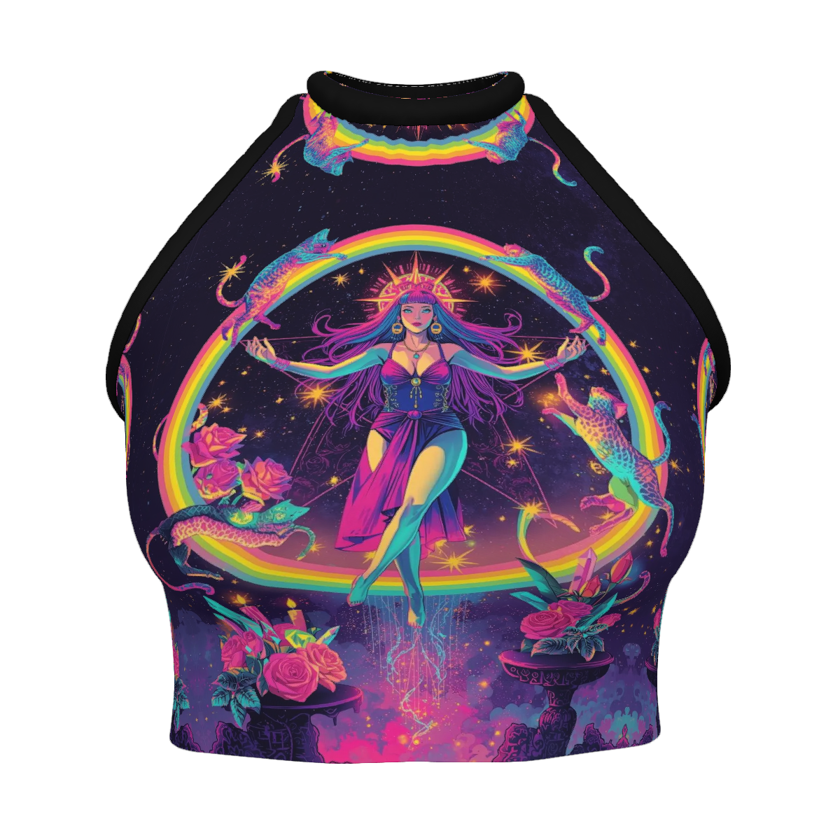 All Over Print Custom Women's Crew Neck Tank Top