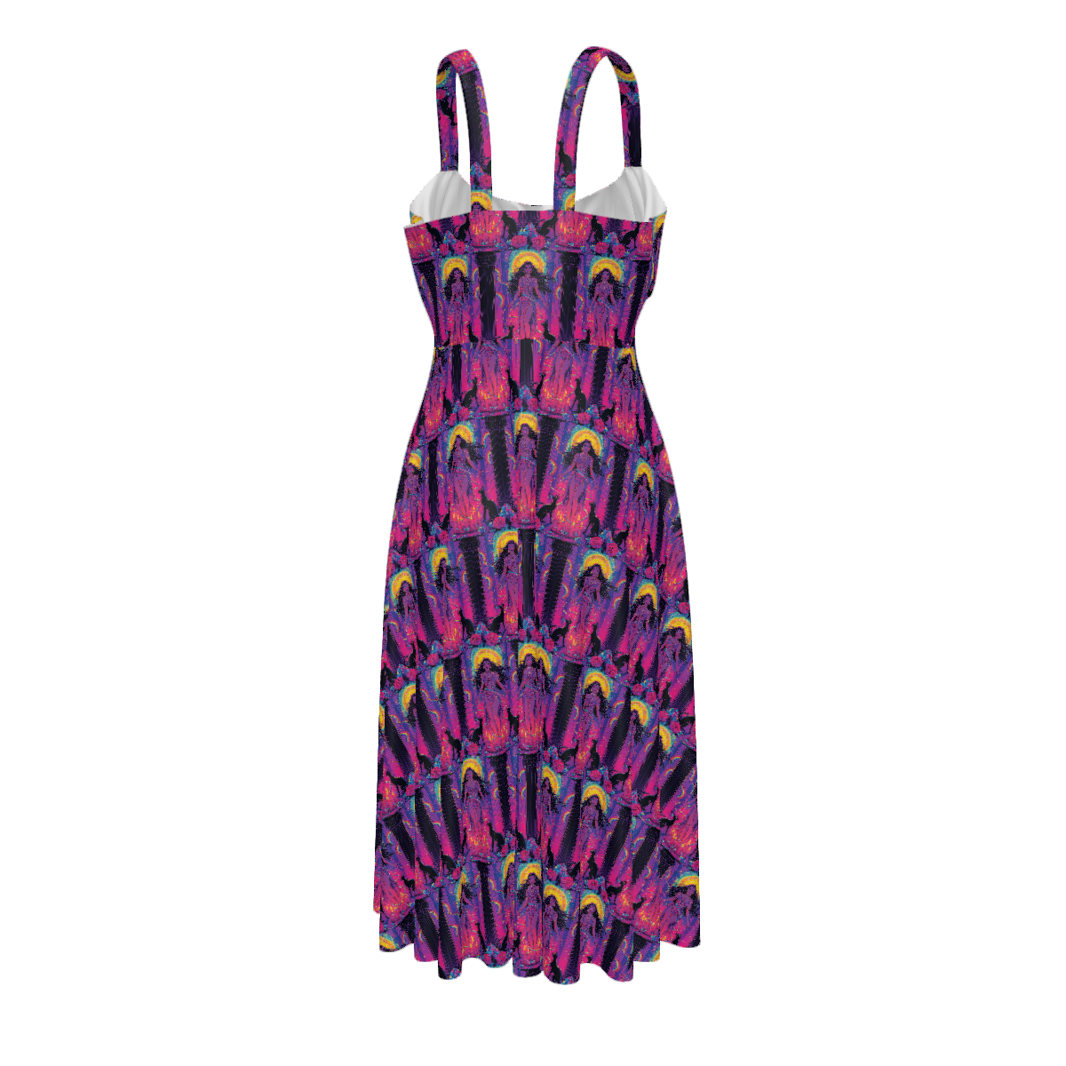 All Over Print Women's Suspender Casual Dress