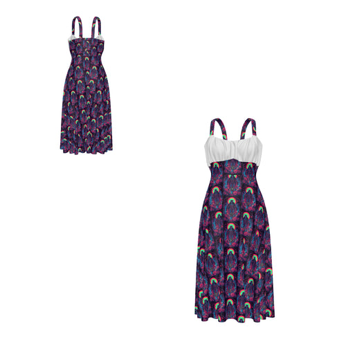 All Over Print Women's Suspender Casual Dress