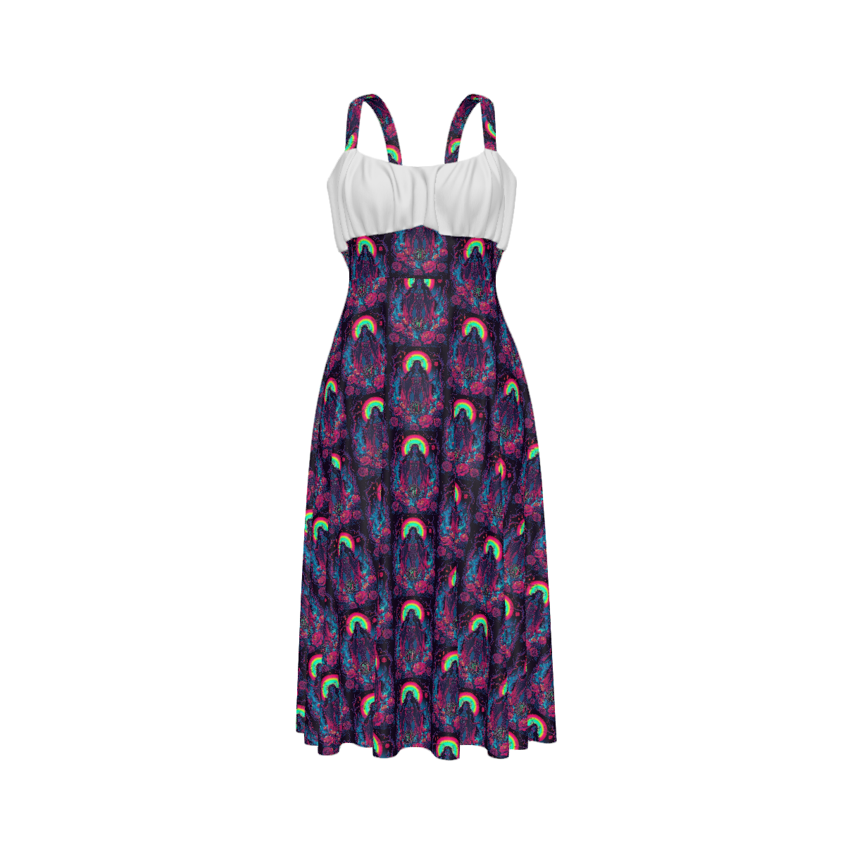 All Over Print Women's Suspender Casual Dress