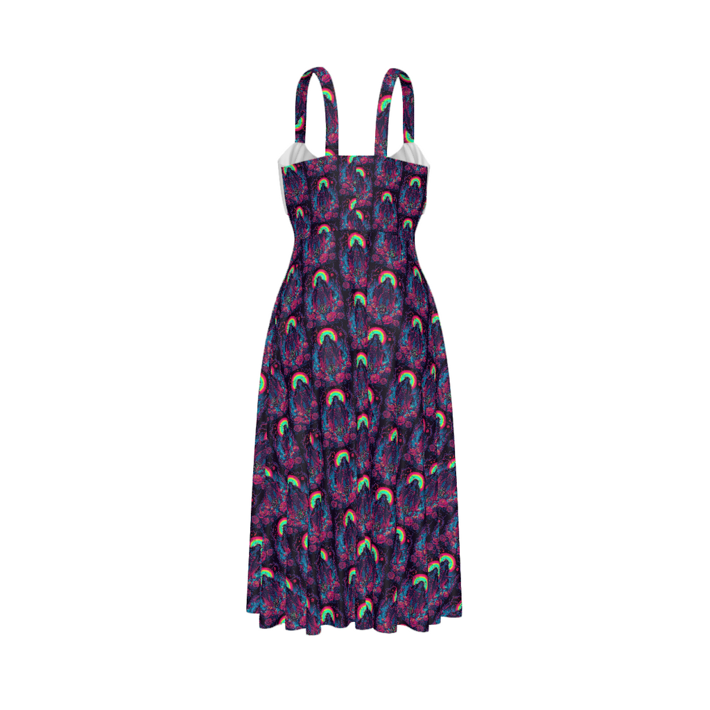 All Over Print Women's Suspender Casual Dress