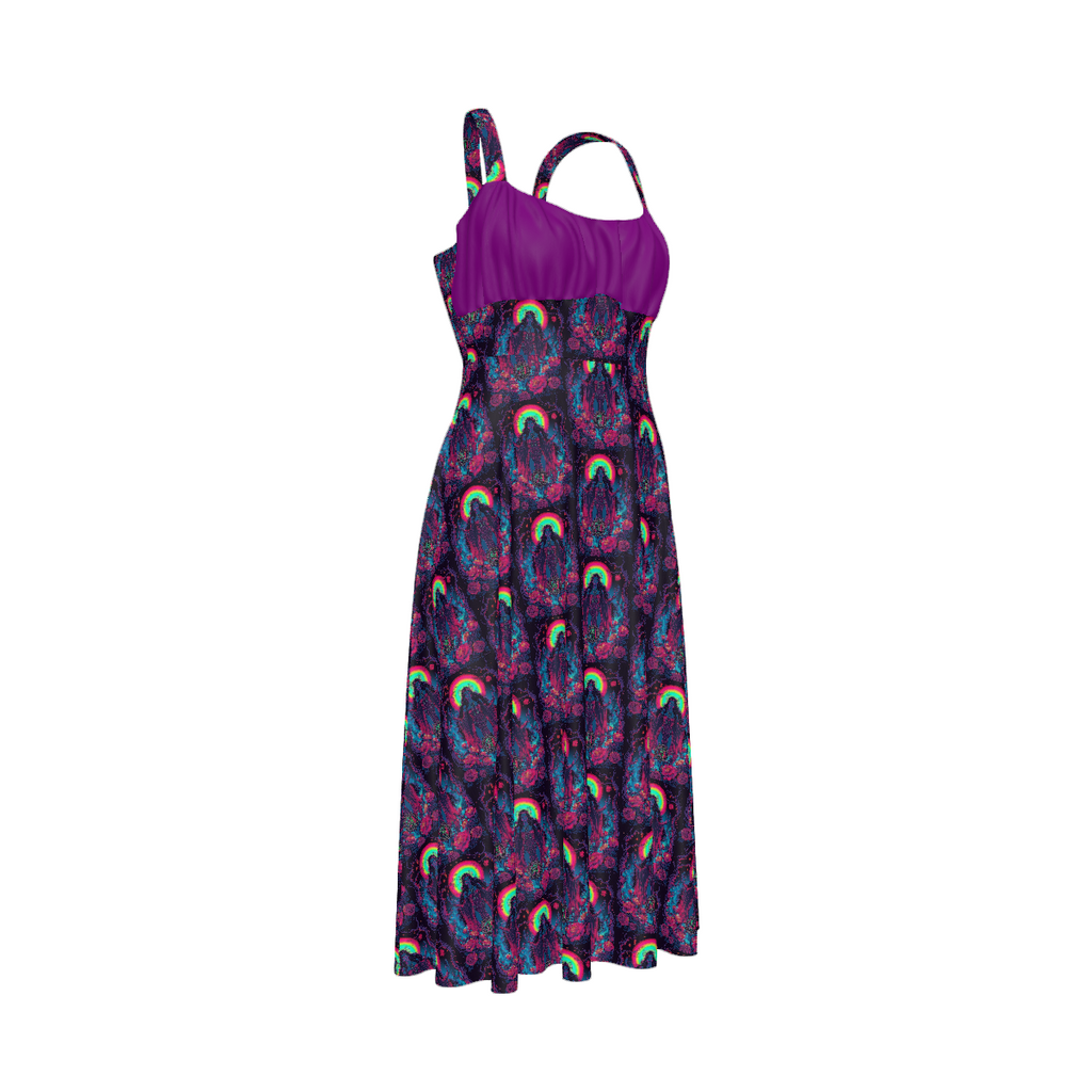 All Over Print Women's Suspender Casual Dress